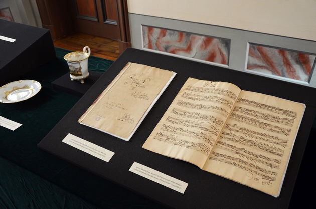 Original Abschriften der Englischen Suiten im Bach-Archiv Leipzig zu sehen