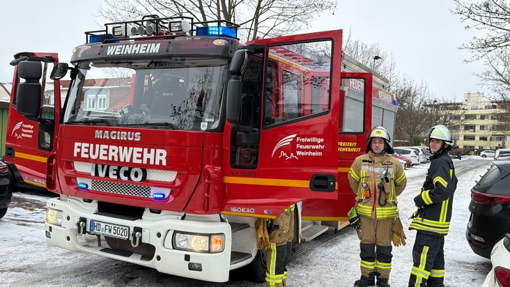 FW Weinheim: Brandmeldeanlage sorgt f&uuml;r Einsatz der Weinheimer Feuerwehr