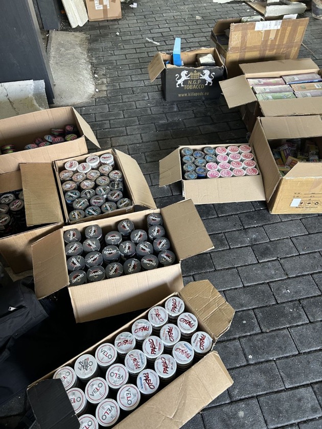ZOLL-H: -Ermittlungen und Sicherstellungen durch das Zollfahndungsamtes Hannover in Bielefeld -Sicherstellung von großen Mengen Snus-Tabak,unversteuerten E-Zigaretten sowie HHC-Vapes