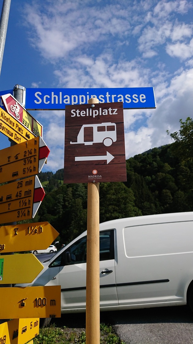 Neuer Stellplatz in Klosters (GR)