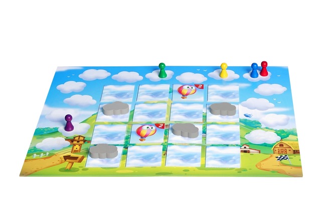 Cloud Race: Ein kurzweiliges Kinderspiel über den Wolken von Piatnik