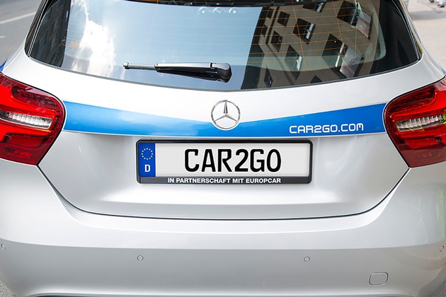 Münchner car2go-Flotte jetzt mit Fahrzeugen von smart und Mercedes-Benz