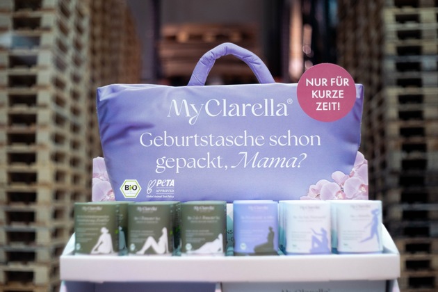 Presseinfo: MyClarella für junge Mütter jetzt im stationären Handel. Erfolgsgeschichte einer deutschen Gründerin.