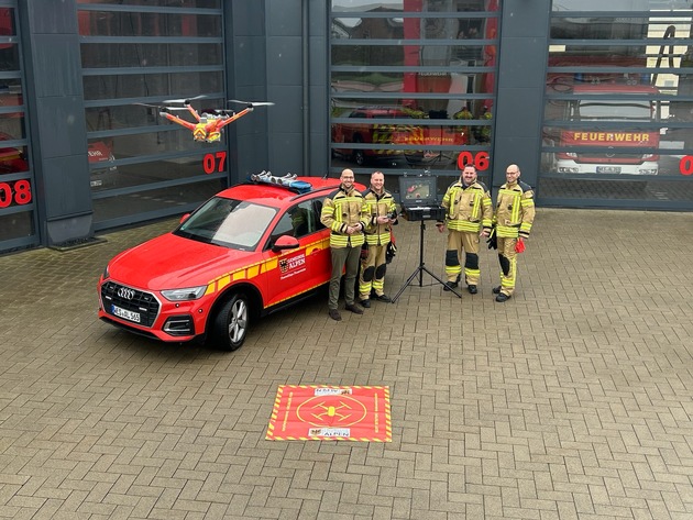 FW Alpen: Freiwillige Feuerwehr Alpen stellt Drohne in Dienst