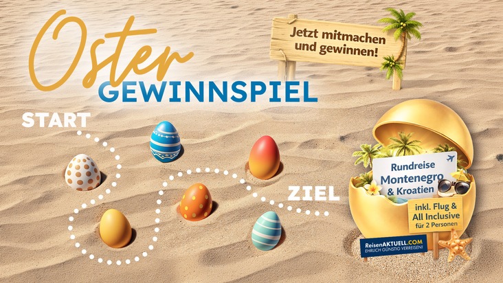 Pressemitteilung: Osterhase verschenkt Traumurlaub auf sonnenklar.TV