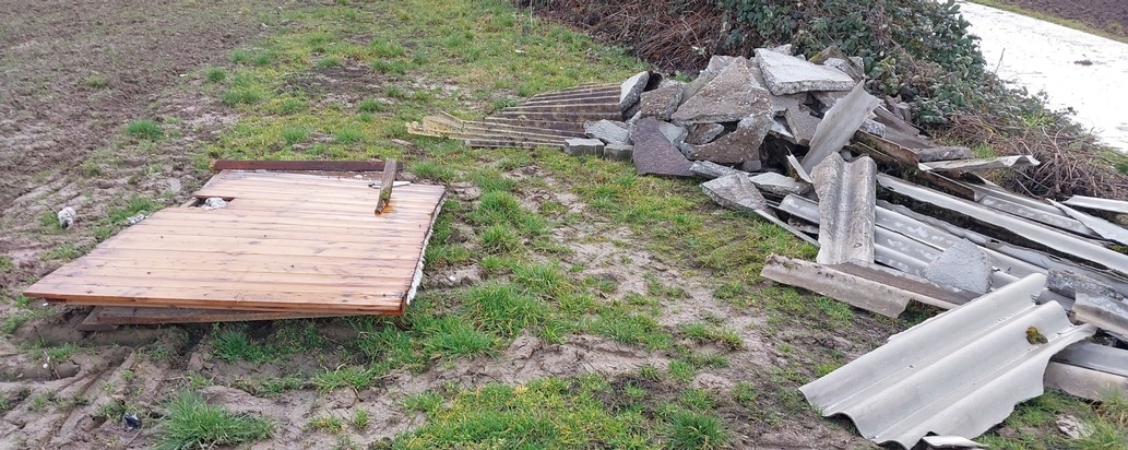 POL-PDLD: Illegale Entsorgung von Bauschutt - Zeugen gesucht