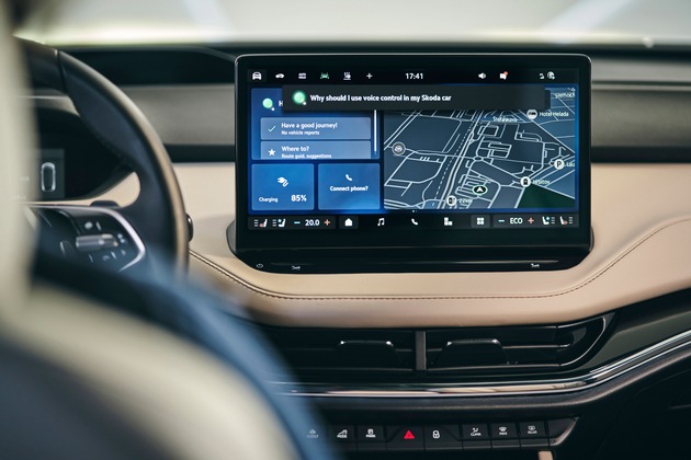 Škoda verbessert Nutzererlebnis durch die Einbindung von ChatGPT in seine Fahrzeuge