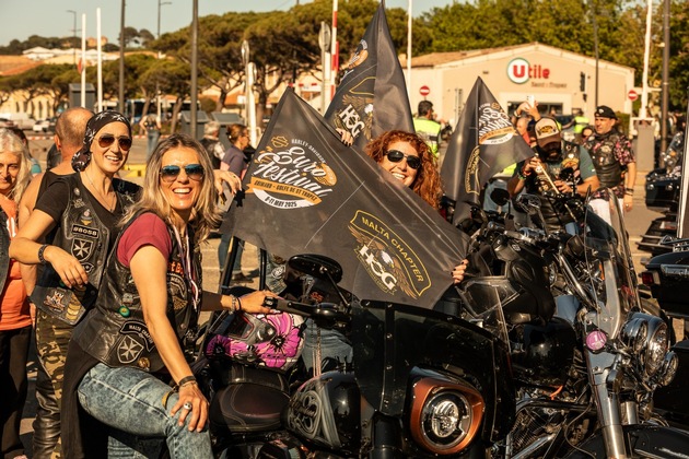 30&apos;000 Festivalbesucher feiern die Rückkehr des Harley-Davidson Euro Festivals nach Saint-Tropez