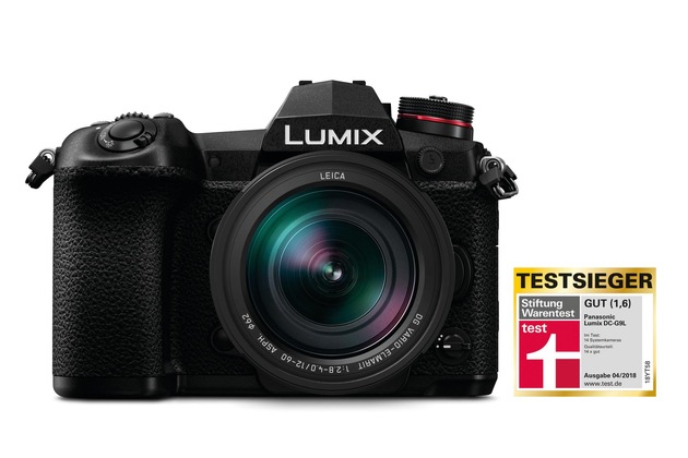Stiftung Warentest rät zum spiegellosen System / Testsieger LUMIX G besticht mit vielfältigstem Kamerasystem und größter Objektivauswahl / LUMIX G9L ist beste Kamera im Test