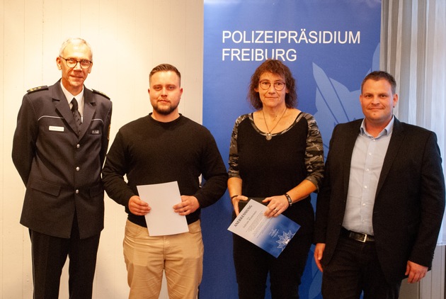 POL-FR: Waldshut-Tiengen / Küssaberg / Jestetten: Couragierte Bürger werden für ihren Einsatz geehrt