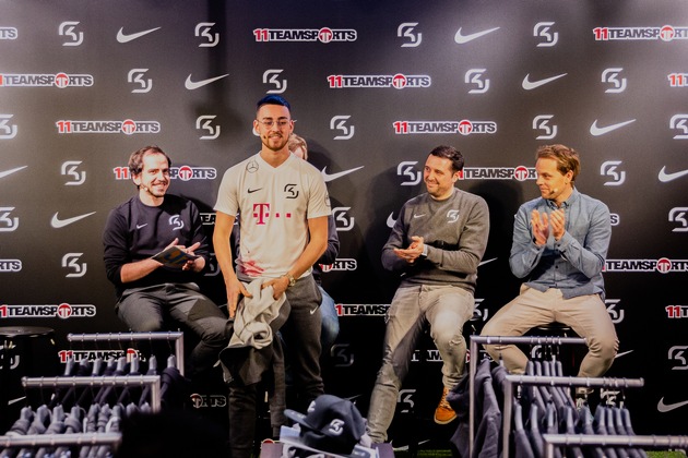 11teamsports und Nike neuer Ausstatter von SK Gaming - Auftakt der Kooperation bildete exklusiver Trikotlaunch im Berliner 11teamsports Store