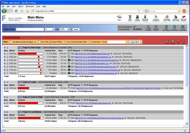 Web Stresstest-Tool &quot;Proxy Sniffer&quot; unterstützt Mac OS X und dynaTrace