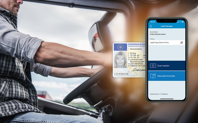 LapID Service GmbH: Fahrerqualifizierungsnachweis: LapID erweitert elektronische Führerscheinkontrolle