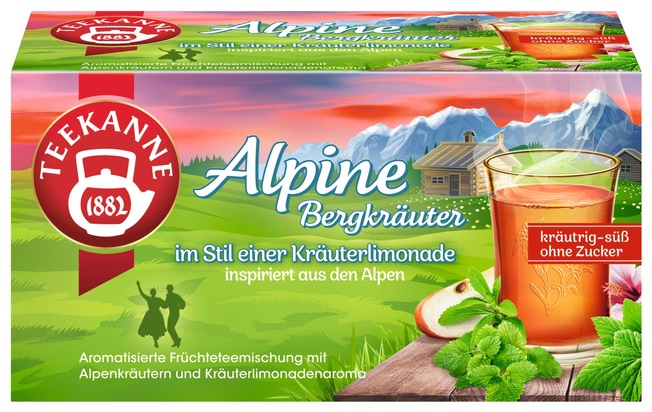 Pressemitteilung: Alpenflair in der Teetasse: TEEKANNE Alpine Bergkräuter