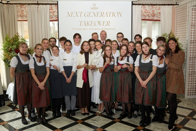 „Next Generation“: Lehrlinge übernahmen das Hotel Sacher Salzburg für 24 Stunden