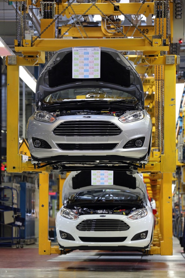 Die flexible Kölner Fahrzeug-Fertigung macht es möglich: Ford Fiesta wird in der laufenden Produktion stetig optimiert (FOTO)