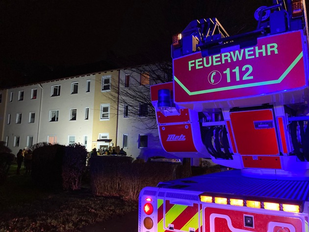 FW Minden: Wohnungsbrand in Rodenbeck schnell gelöscht