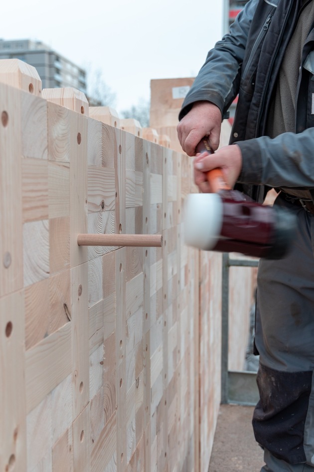 Netto setzt als erster Discounter auf Holzbausteine bei Filial-Erweiterung