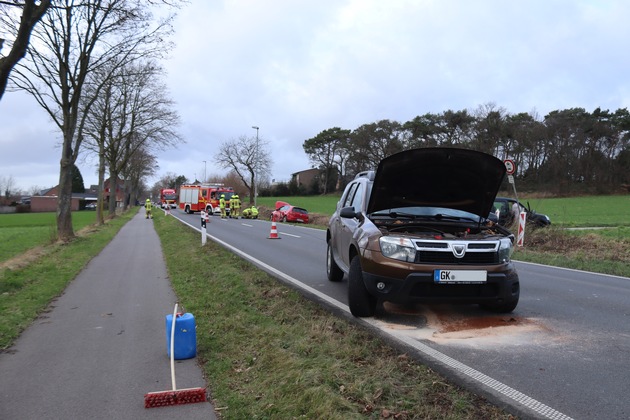 FW Gangelt: Sachschaden bei Verkehrsunfall in Stahe