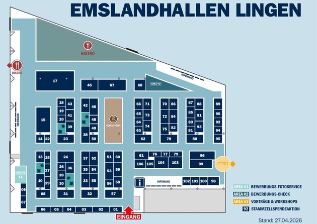POL-EL: Lingen - 19. Jobmesse Emsland in den Emslandhallen - Polizei informiert vor Ort &uuml;ber Karrierechancen