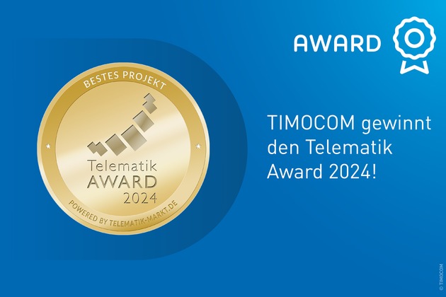 TIMOCOM gewinnt den Telematik Award 2024