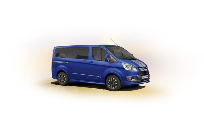Ford-Werke GmbH: Dynamische Allrounder: Ford Transit Custom "Black Edition" und Tourneo Custom Sport ab sofort erhältlich