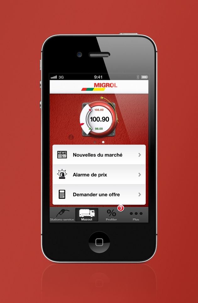 Migrol propose désormais une iPhone App