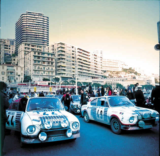 Vor 40 Jahren: Klassen-Doppelsieg für den SKODA 130 RS bei der Rallye Monte Carlo (FOTO)