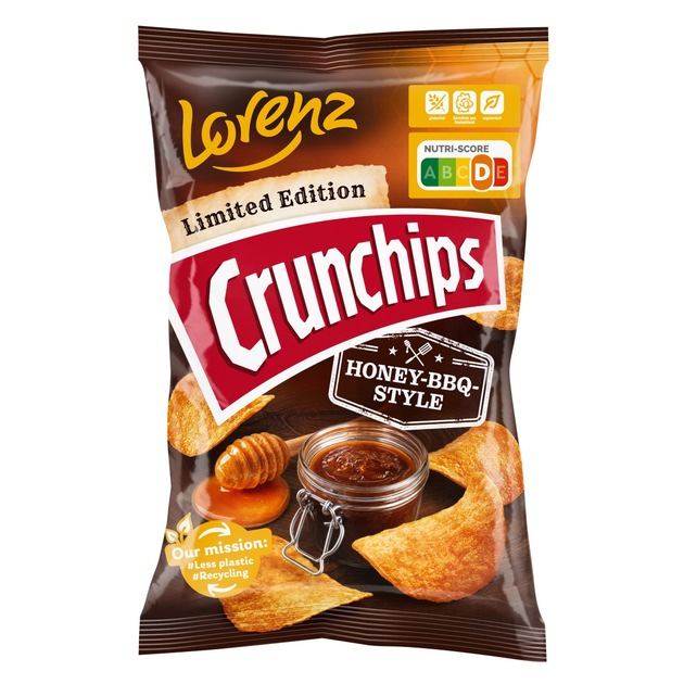 Presseinformation Lorenz: Crunchips Honey-BBQ-Style: Perfekte Balance aus würzig und süß