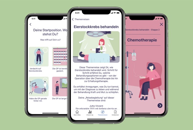 Eierstockkrebs: App bietet psychologisch orientiertes Begleitungsprogramm