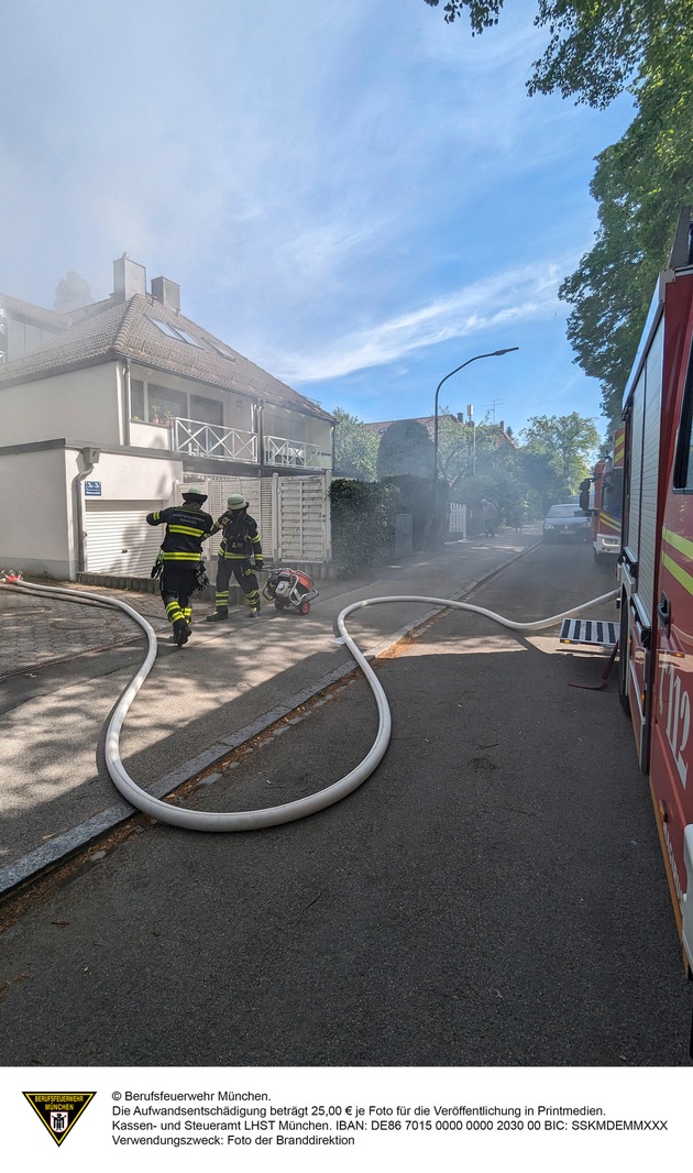 FW-M: Küchenbrand im Reihenhaus (Fürstenried)