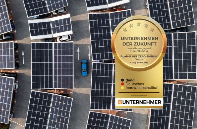 PLAN-B NET ZERO: PLAN-B NET ZERO als "Unternehmen der Zukunft" ausgezeichnet