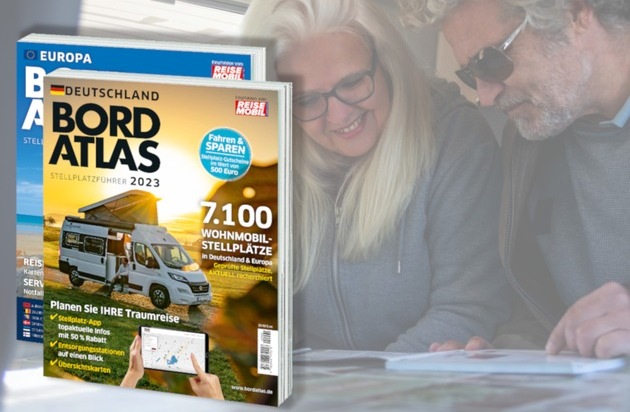 DoldeMedien Verlag GmbH: Premium-Stellplatzführer "Bordatlas 2023" aus dem DoldeMedien Verlag neu erschienen: Neue Ausgabe mit 7.100 Stellplätzen in zwei Bänden für Deutschland und Europa