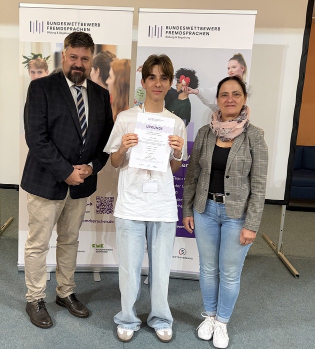 Ausgezeichnetes Sprachtalent: Victor Issel gewinnt das Sprachenturnier in Papenburg