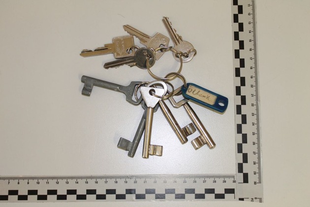 LPI-GTH: Schlüsselbund aufgefunden- Eigentümer gesucht
