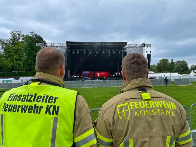 FW Konstanz: Brandsicherheitswachdienst Campus Festival