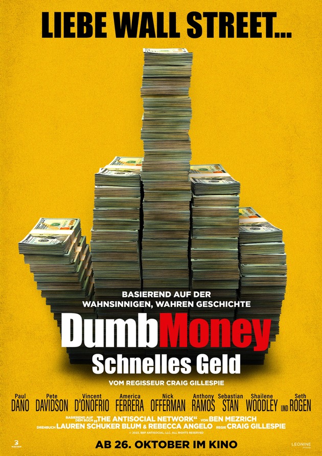 Trailer &amp; Teaserplakat DUMB MONEY - SCHNELLES GELD / Ab 26. Oktober 2023 im Kino