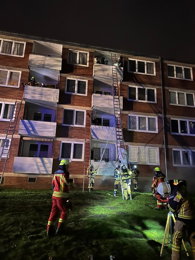 FW-SE: Kellerbrand in Kaltenkirchen erfordert Menschenrettung