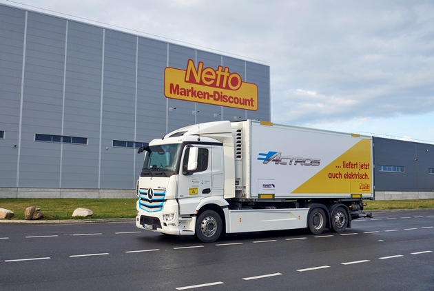 Netto Marken-Discount startet Pilotprojekt mit E-Lkw in Hamburg