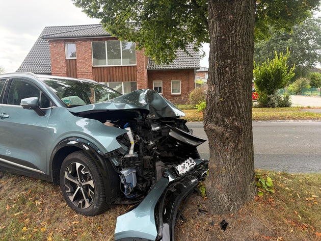 POL-STD: 51-jähriger Autofahrer bei Unfall in Beckdorf schwer verletzt