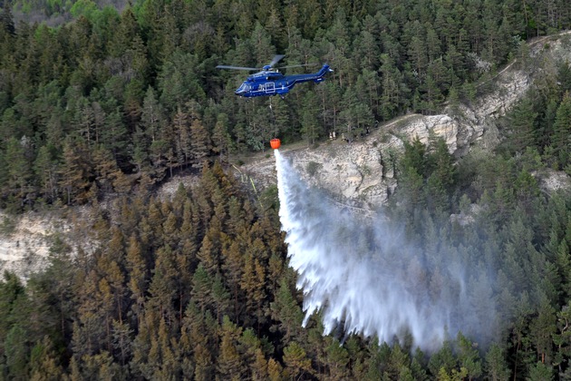 BPOLP Potsdam: Bundespolizei unterstützt bei der Bekämpfung von Waldbränden
