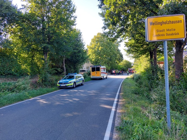 POL-OS: Melle: Mehrstündiger Polizeieinsatz in Wellingholzhausen