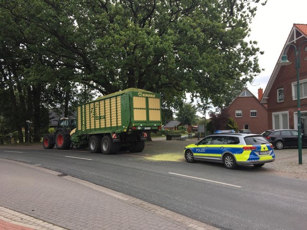 POL-STD: Polizei warnt vor der Überladung von landwirtschaftlichen Gespannen --- 19-Jähriger bei Verkehrsunfall in Ahlerstedt verletzt