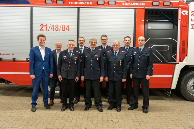 FW Flotwedel: Jahreshauptversammlung der Ortsfeuerwehr Eicklingen / Beförderungen, Ehrungen und positive Mitgliederentwicklung