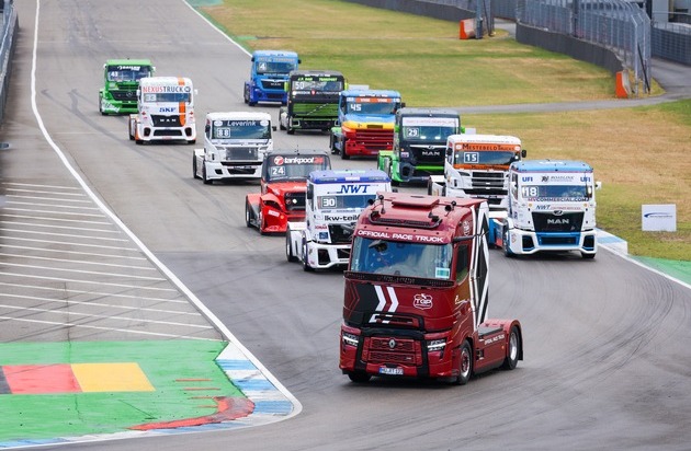 ETRA Promotion GmbH: Neue deutsche Truck-Racing-Meisterschaft feiert erfolgreiche Premiere am Hockenheimring / Sascha Lenz legt mit vier Siegen den Grundstein im Kampf um den ersten Deutschen TGP-Meistertitel