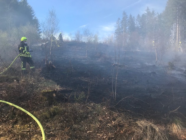FW-OE: Zweiter Flächenbrand innerhalb weniger Tage