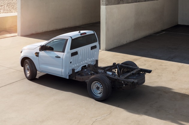 Neu: Ford Ranger als Fahrgestell-Variante - geländetaugliches Basisfahrzeug für maßgeschneiderte Aufbauten