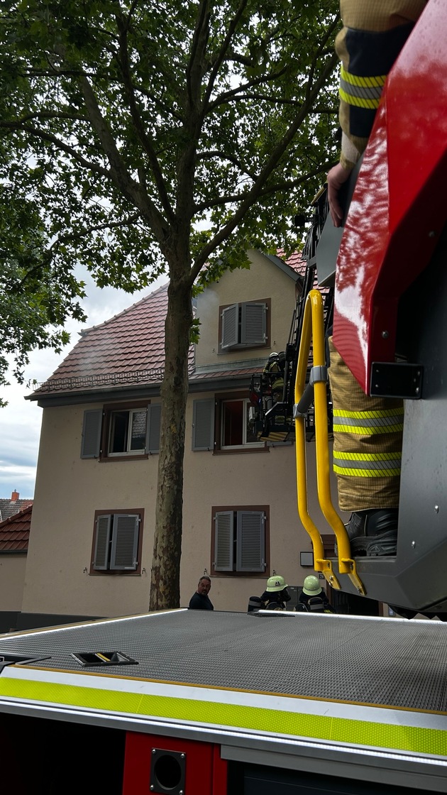 FW Speyer: Wohnungsbrand - eine Person leicht verletzt