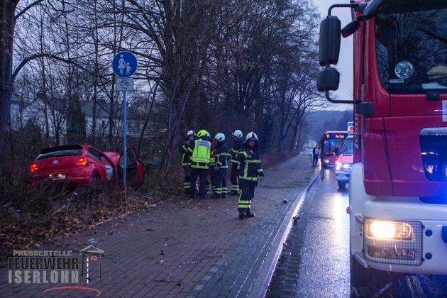 FW-MK: Verkehrsunfall auf der Schlesische Straße