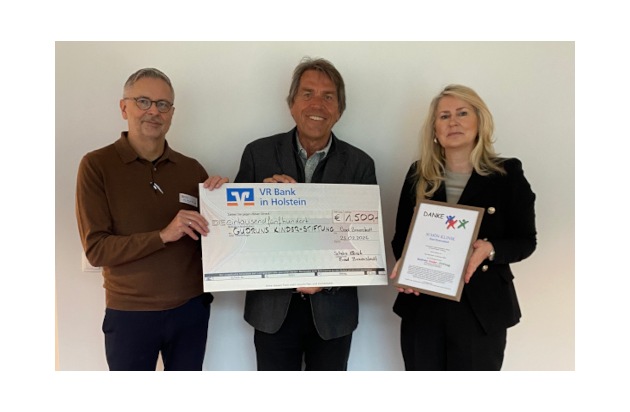 PM: Schön Klinik Bad Bramstedt übergibt Spende an Gudruns Kinder-Stiftung